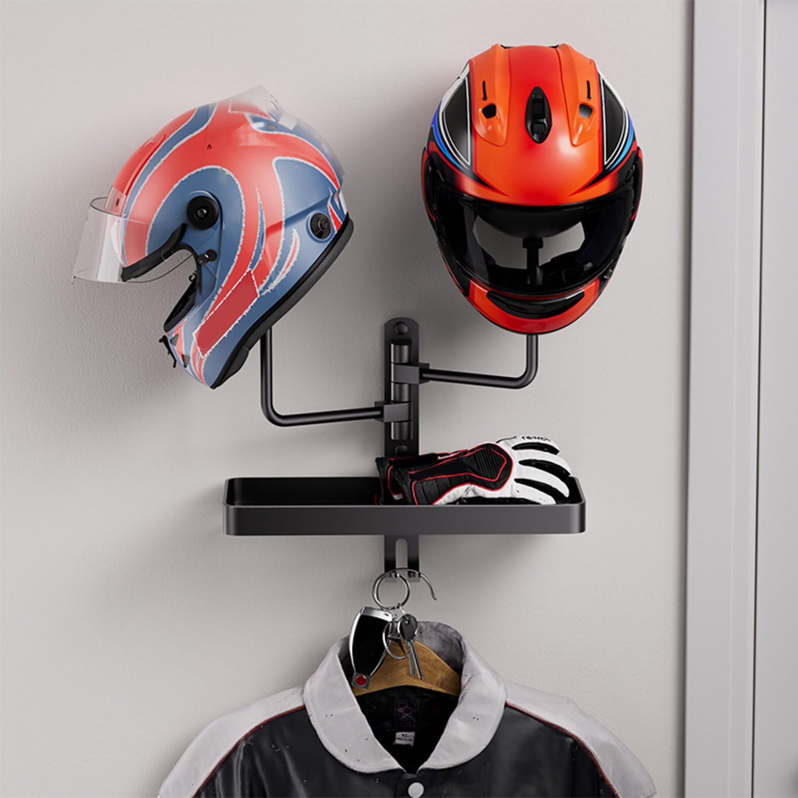 Nowoczesny stojak na kask na rower elegancki i przydatny wystrój pokoju oszczędność miejsca przechowywanie kasków
