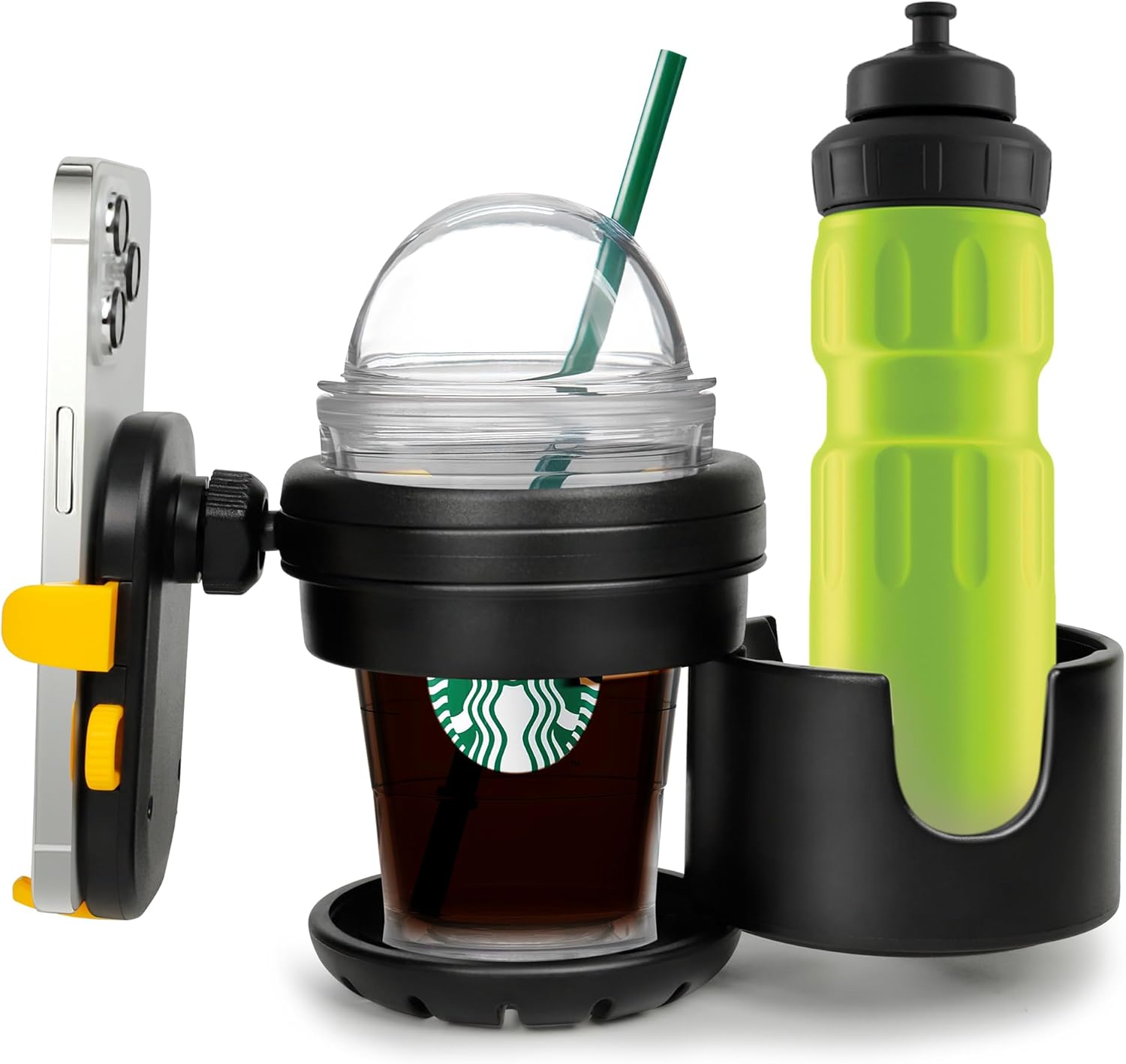 3 in 1 Cup Holder and Phone Mount for Electric Scooter