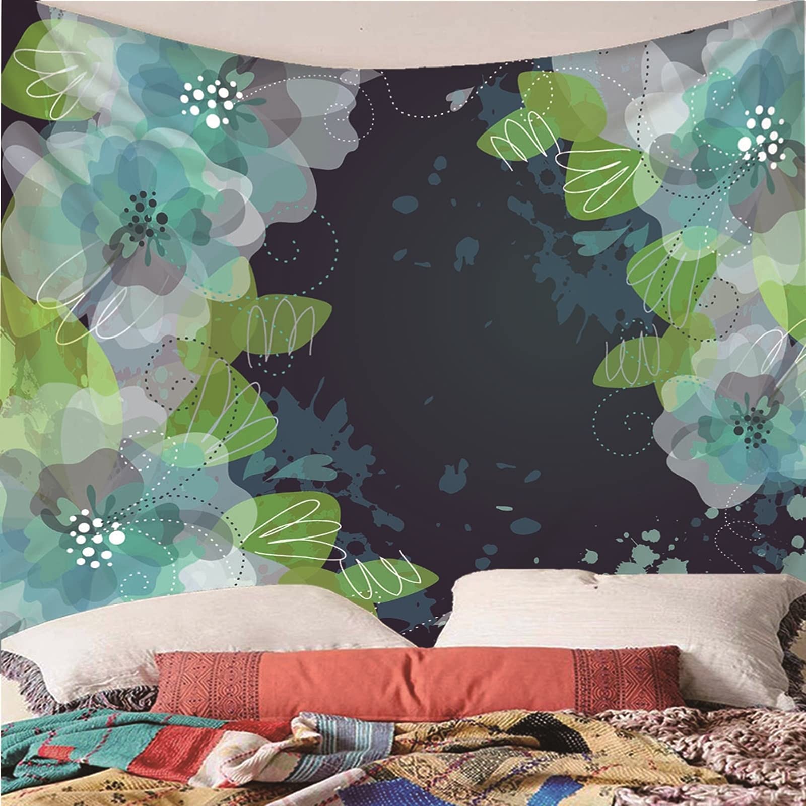 Aeici Tapiz Tela Pared, Tela Pared Decorativa Sinple Tapiz Pared Wall Hanging, Bedsheet(240X220Cm)