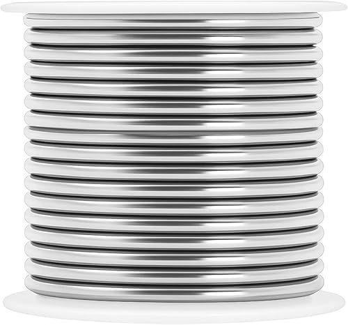 Vista 854 de Mandala Crafts Alambre de aluminio anodizado de calibre 8 para hacer joyas, alambre neutro flexible de color de 128 pies, flexible y flexible