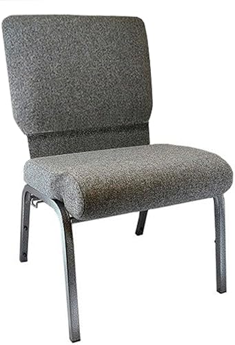 Flash Furniture Advantage - Silla de iglesia acolchada con bolsillo para tarjetas, silla de banquete tapizada comercial con dispositivos de pandeo
