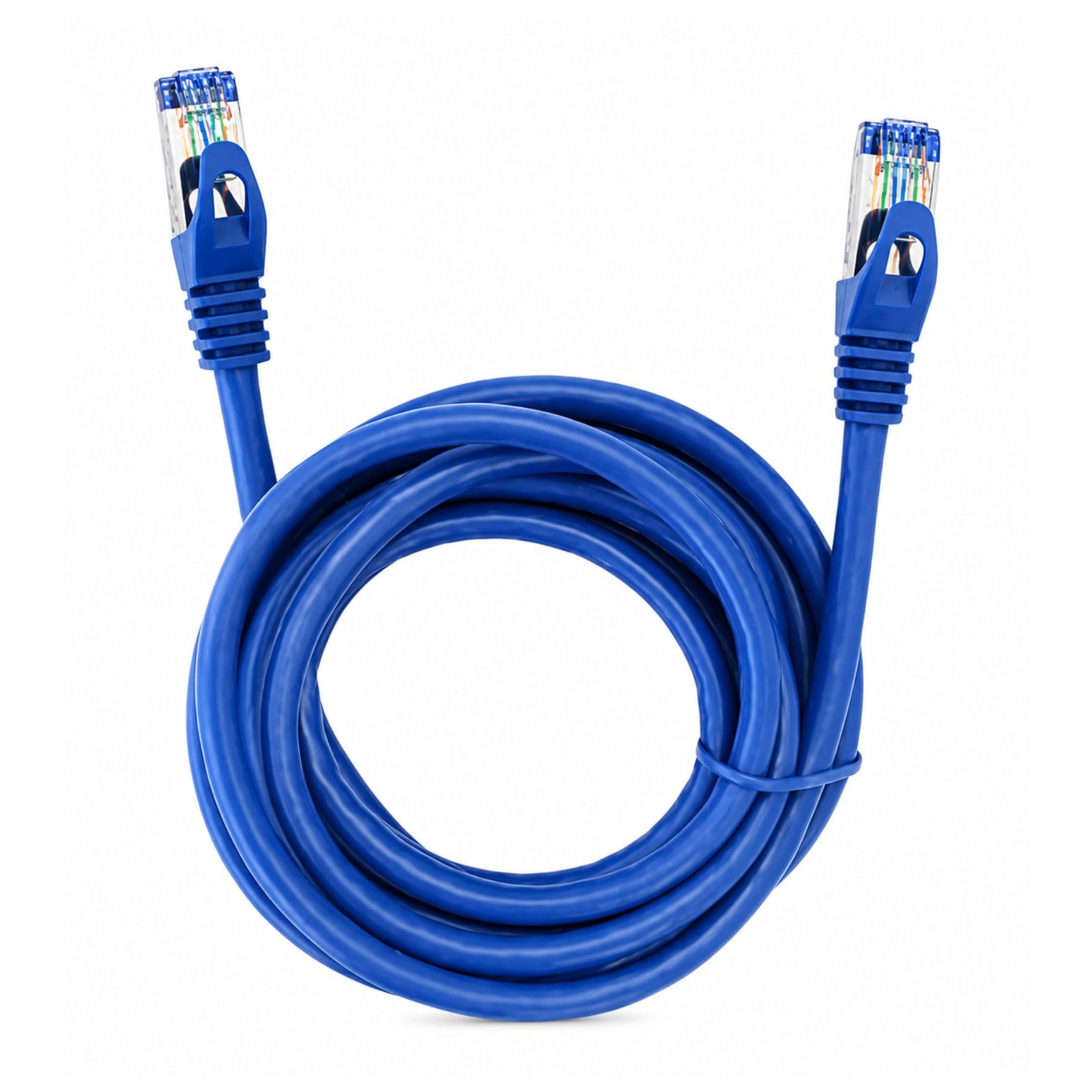 A2ZWORLD 12 Stück Ethernet Kabel Cat 7 3 Meter, RJ45 8P8C Patch Cord Netzwerk LAN Blau