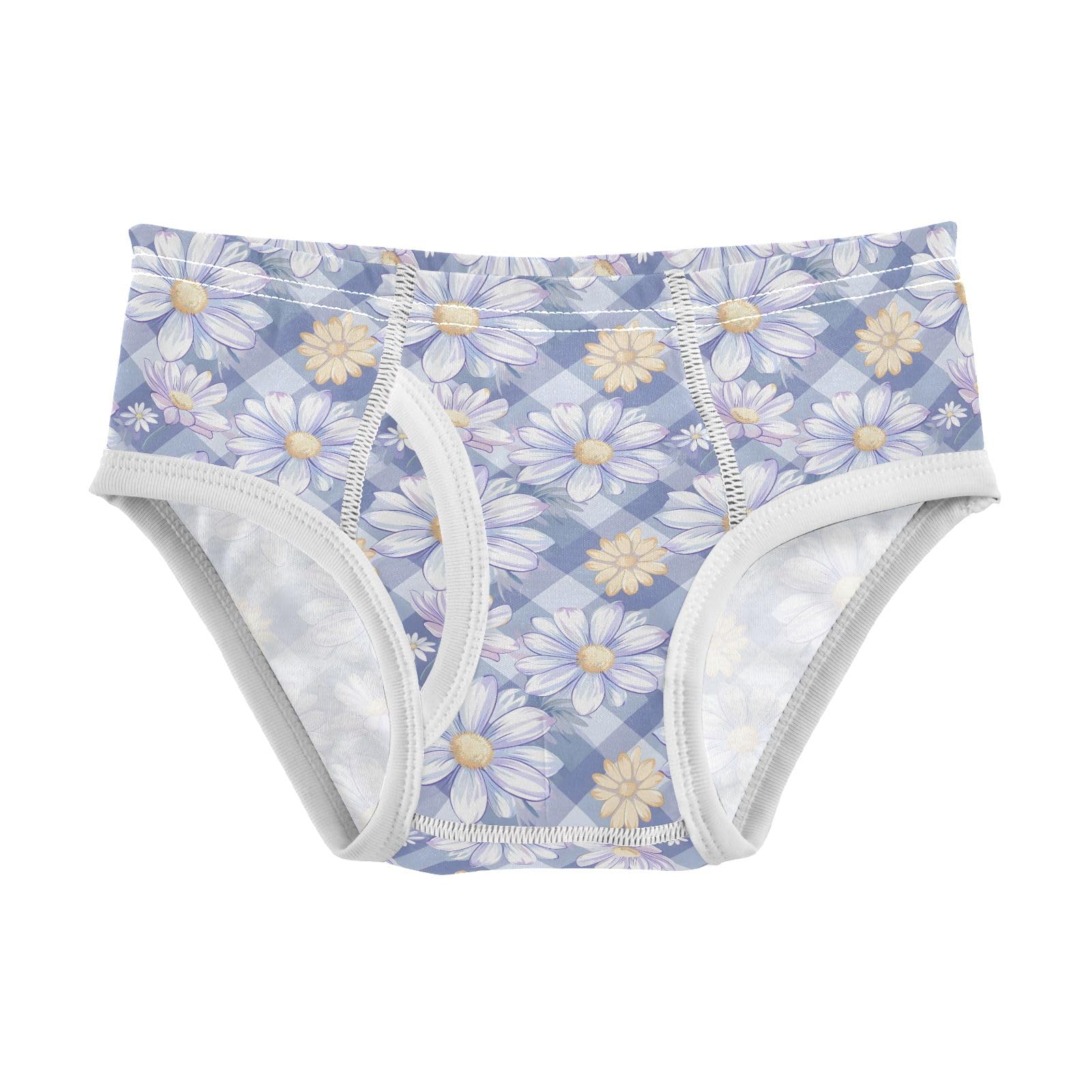 Boys Exclusive Briefs Toddler Underwear 95 Combed Cotton Boxerbriefs 2T Daisies Blue Purple Checkered