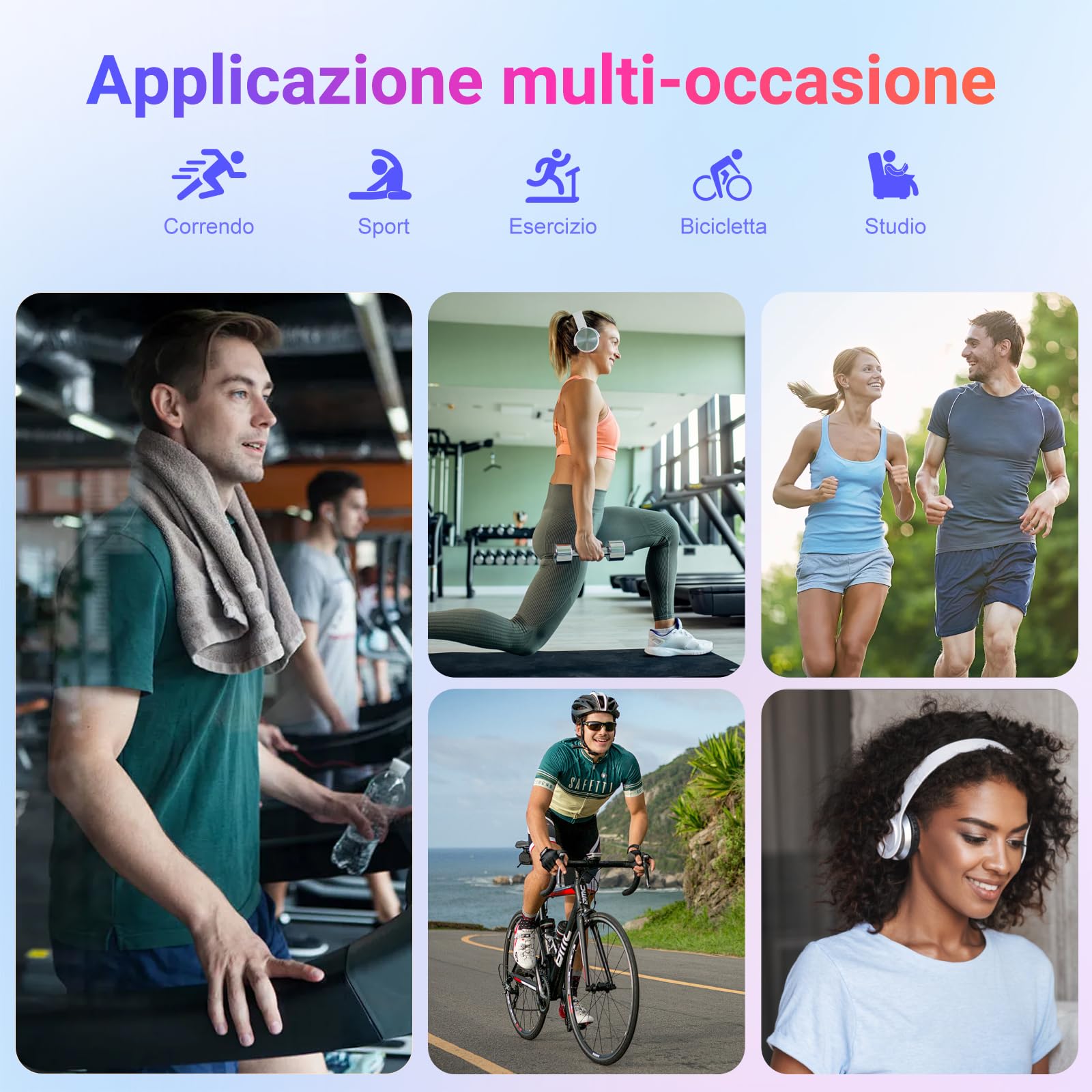 Lettore MP3 Bluetooth - 128GB Lettore Musicale, Altoparlante Integrato e radio FM, Mini Touchscreen da 1,8'' MP3 - Perfetto per Bambini e Sport (nero)
