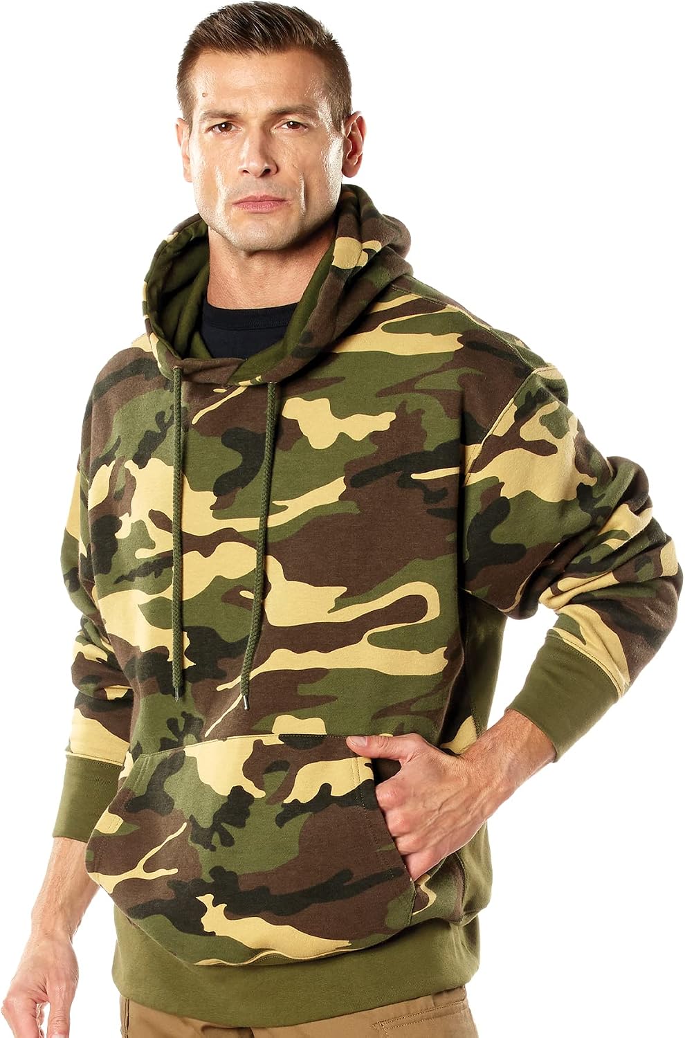 Rothco Every Day Hoodie – Comfortable & Warm Fleece Pullover Hooded Sweatshirt