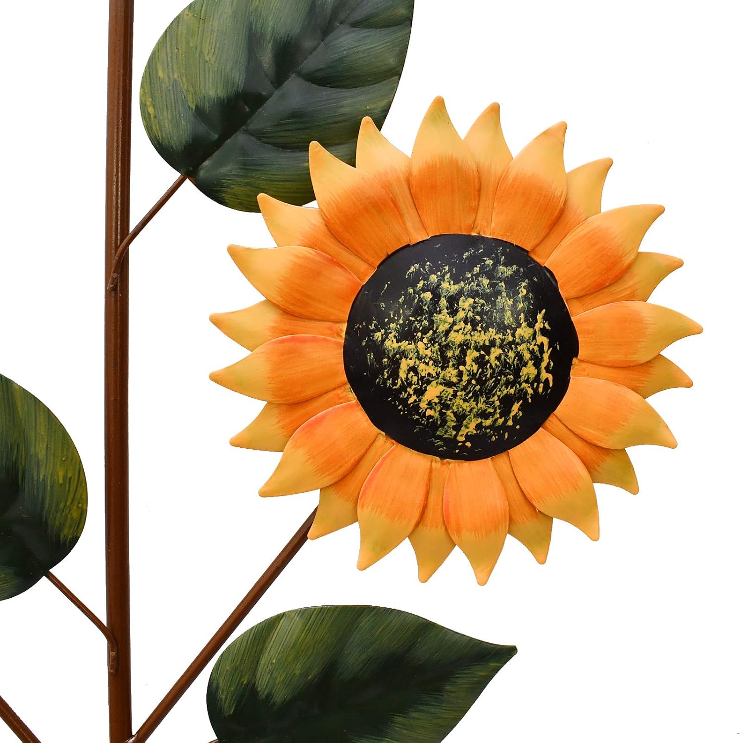 35.4" H Metal Sunflower Garden Stake, Weather Proof Flower Stake for Spring Decor Yard Art Garden Decorations for Outdoor Patio, Lawn, Yard, Pathway Walkway