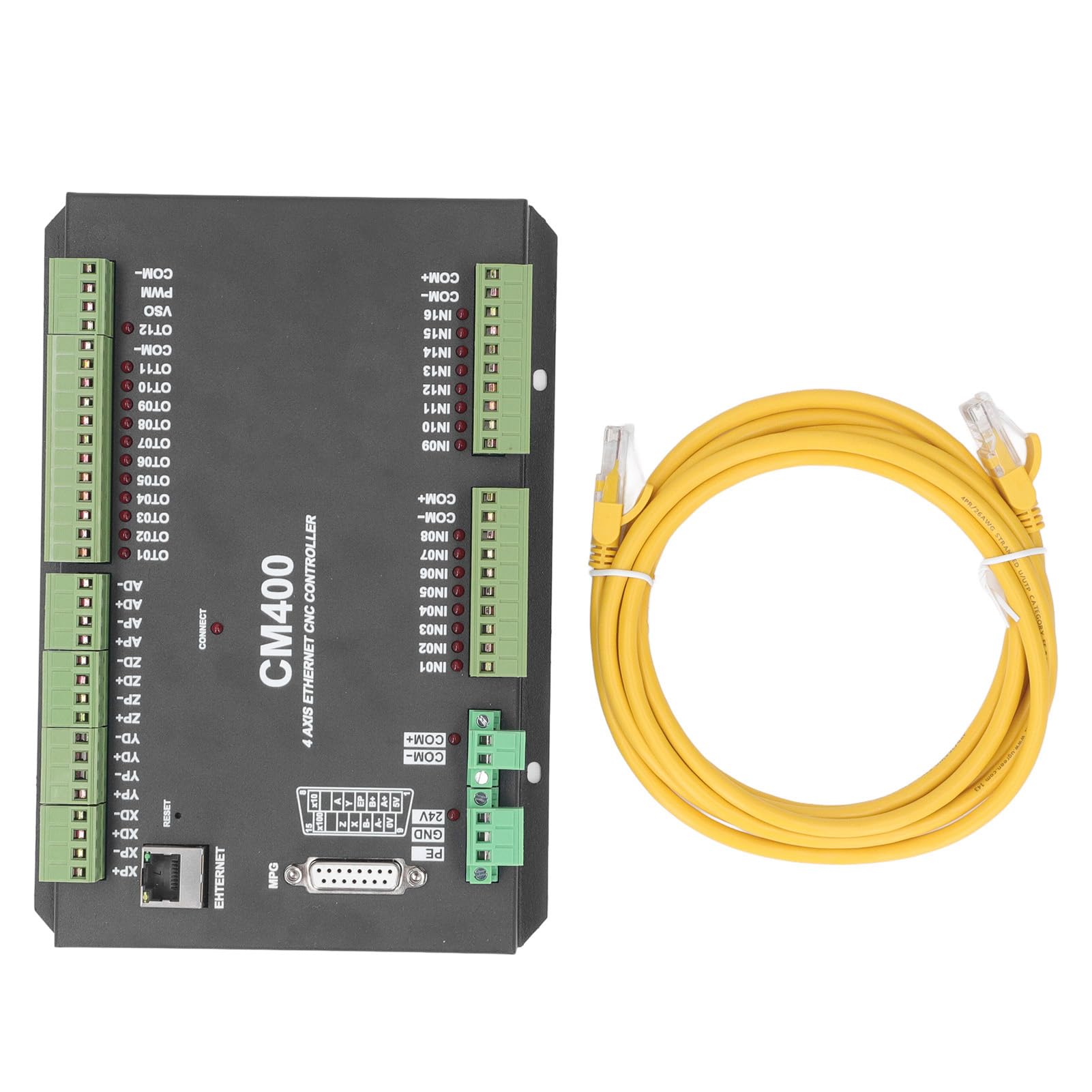Carte de contrôle de mouvement Ethernet pour machine CNC 4 axes avec boîtier aluminium