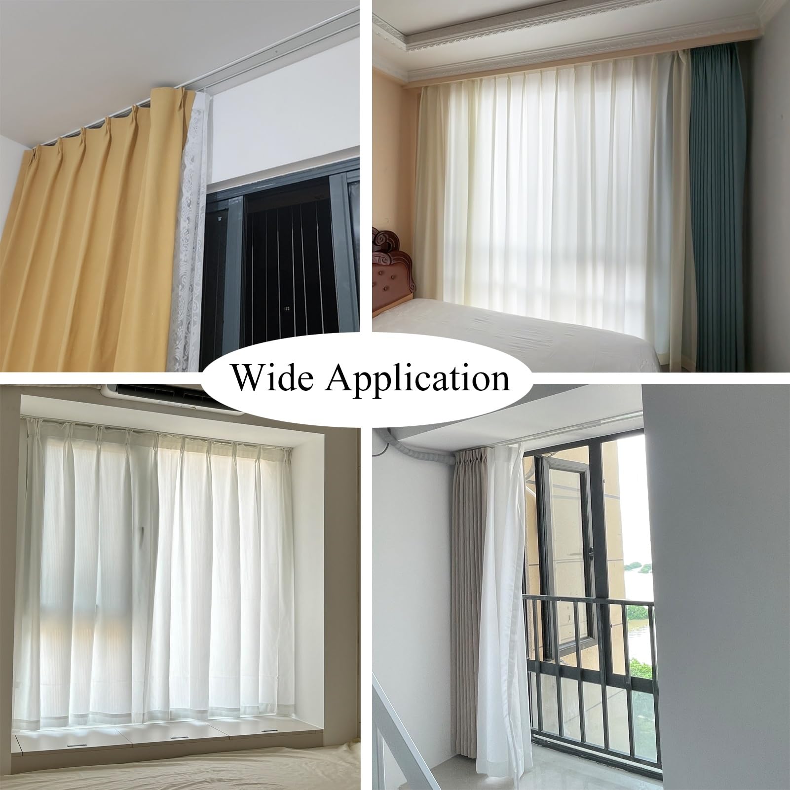 Heavy Duty Curtain Rail Mount - Heavy Duty Silent Sliding System For ...