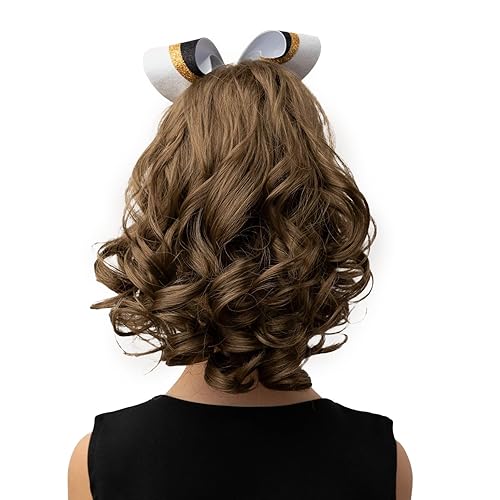 Miniatura 3 de Perfect Curls - Peluca de pelo rizado de 14 pulgadas para niñas jóvenes (café)