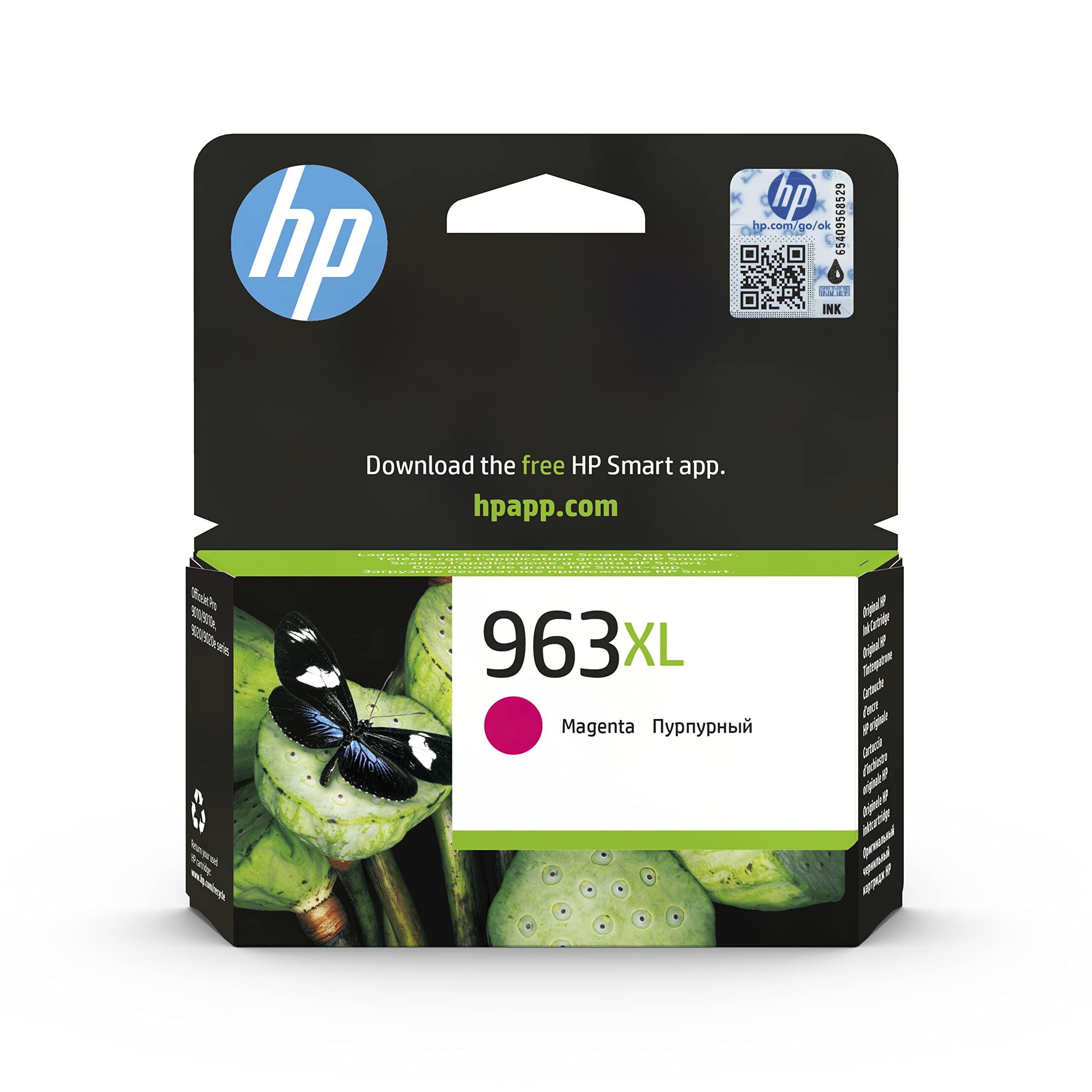 HP 963 Tintenpatrone Original 3JA28AE Druckerpatrone, Magenta, XL