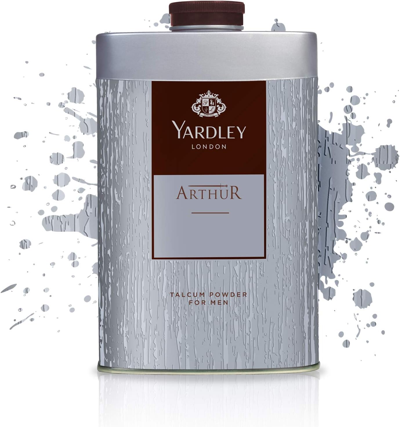 Yardley Arthur Perfumed Talcum Body Powder - 250g | Long Lasting Freshness, Odor Protection & Masculine Fragrance | For Men