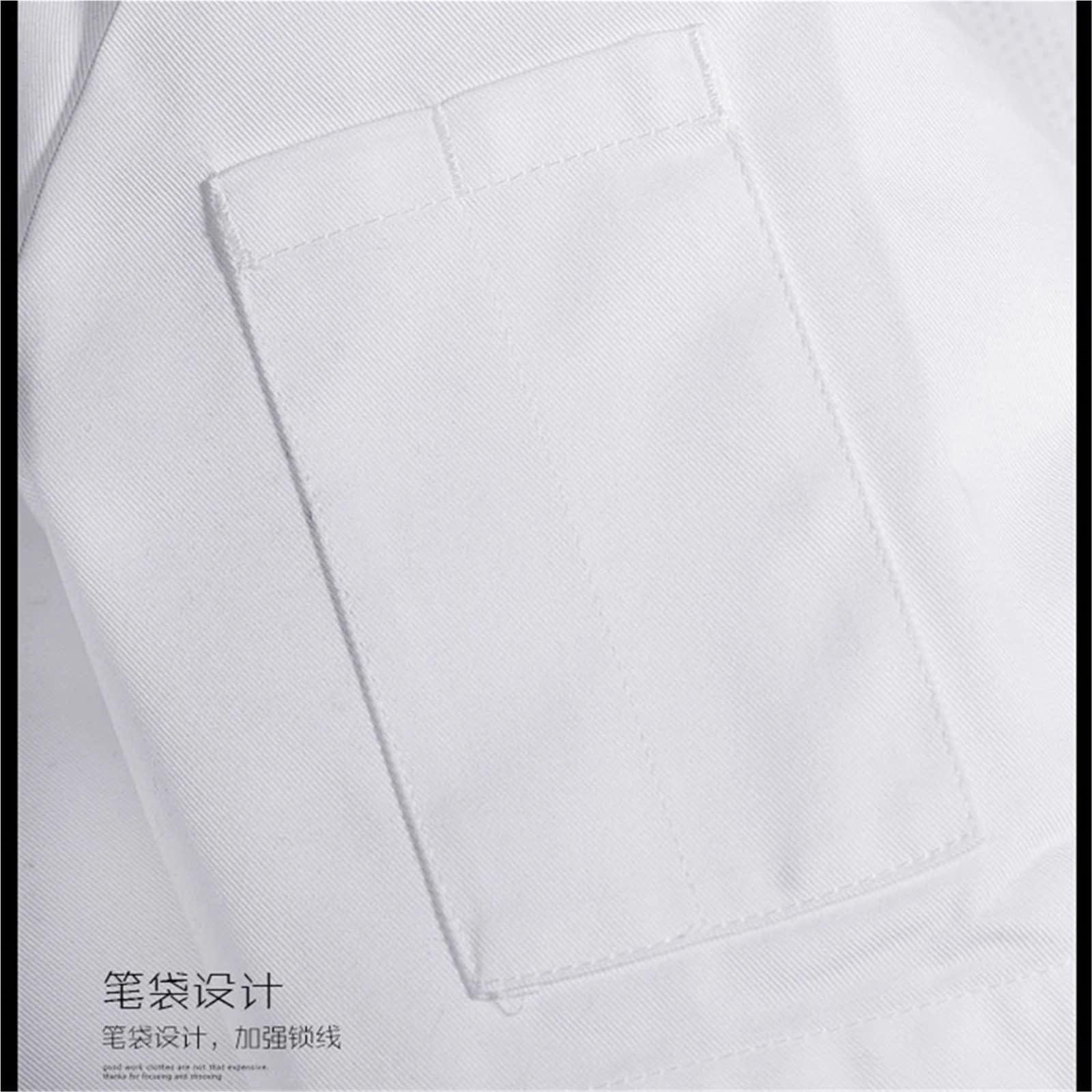 Uniforme De Chef Chaqueta de Chef de Manga Larga Unisex, Uniforme de Cocina for Restaurante, cafetería, panadería, barbería, Camarero, Camisa de Trabajo