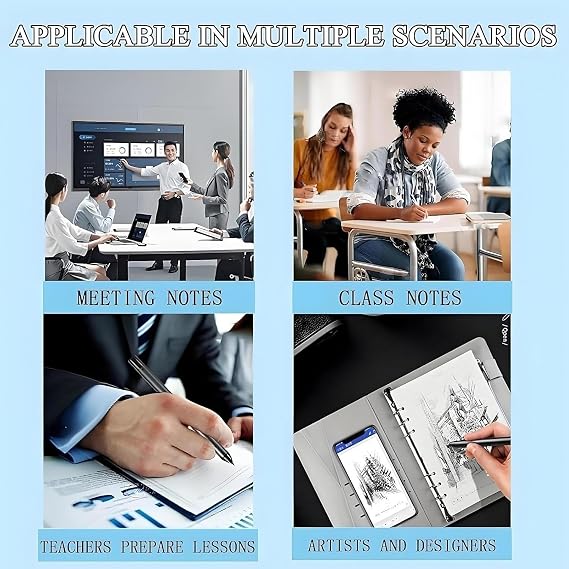 XNote-AI Powered Smart Writing Set, E-Ink Paper Tablet with Real-Time Sync & Bluetooth 5.0, Digital Notebook, for Writing Drawing, Smart Reusable Notebook(Sky blue)