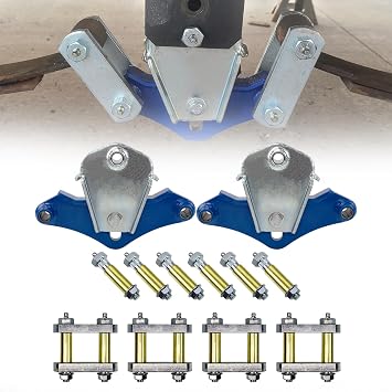 Sporacingrts 2.25" Shackle Kit with Equalizers for 35" Wheelbase | Heavy-duty 2.25" shackle kit with 2 tandem axle equalizers for 35" wheelbase trailers compatible with CRE3000.