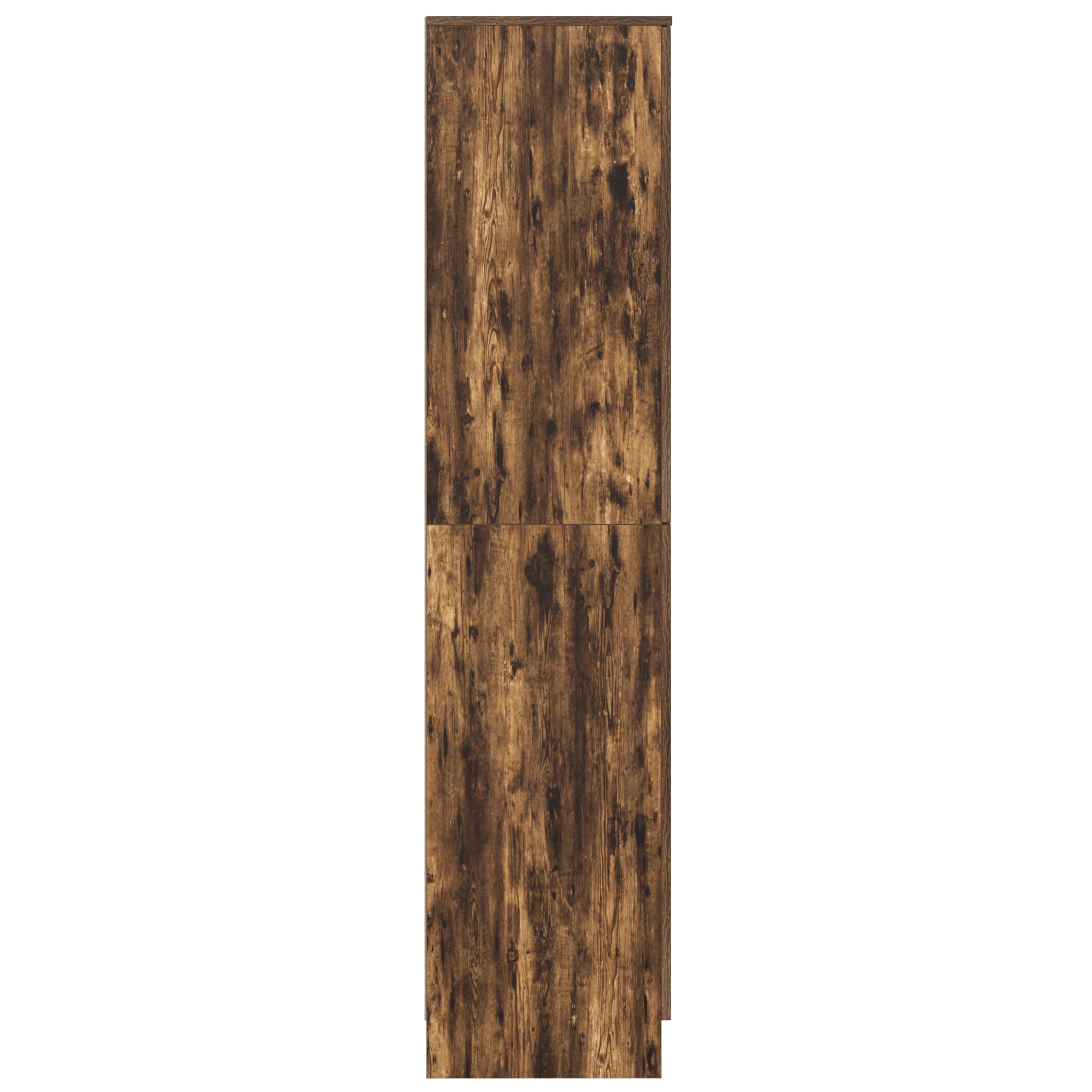 Sideboard Geräucherte Eiche Holzwerkstoff mit 2 Türen 4 Regalen Modernes Sideboard Wohnzimmer Küche oder Flur Buffet Schrank Breit 160 cm Braun für Esszimmer und Wohnbereich
