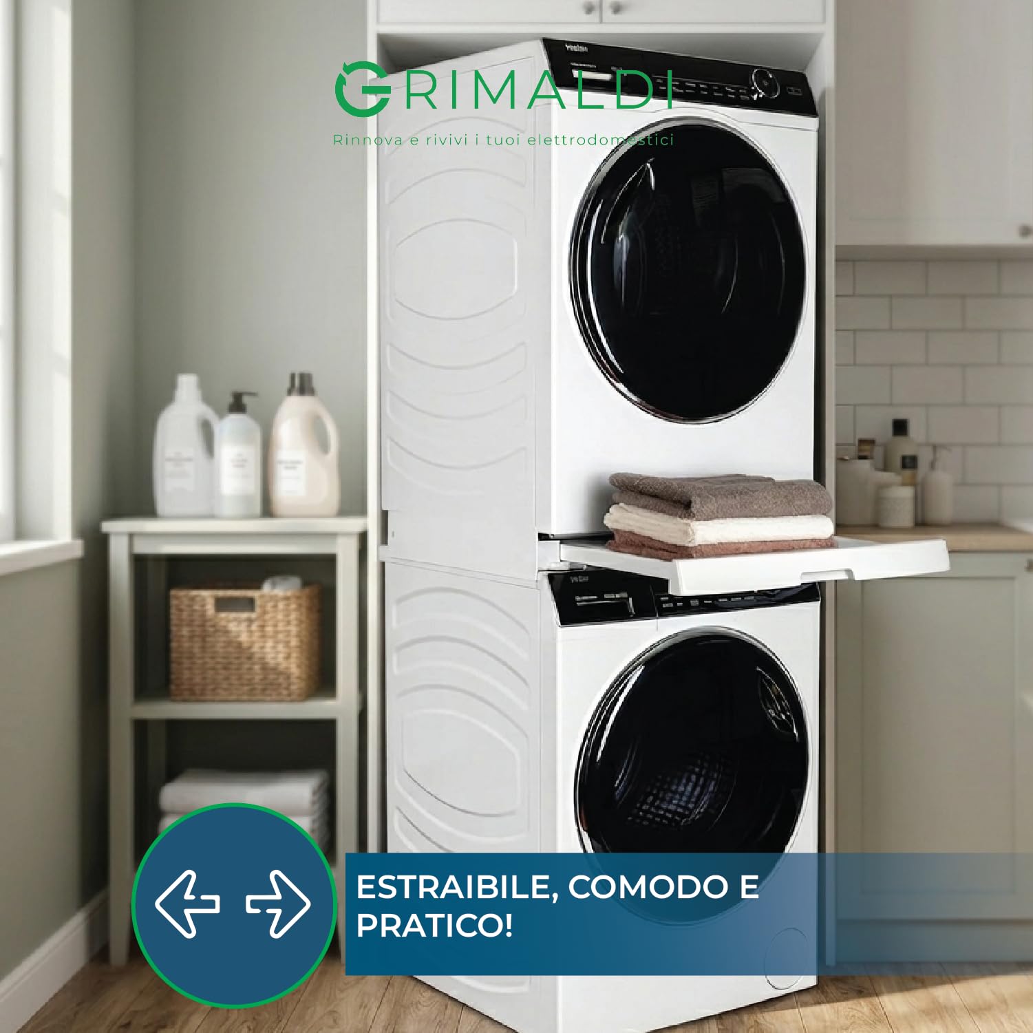 G GRIMALDI Kit Impilaggio Compatibile con Haier HASTKU10
