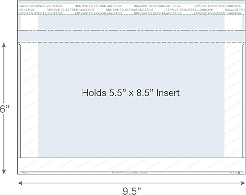 Miniatura 2 de EnvyPak Sobre transparente - Sostiene contenido de hasta 5.5 x 8.5 pulgadas - Cierre de despegar y pegar - Correos con un sello regular - Caja de