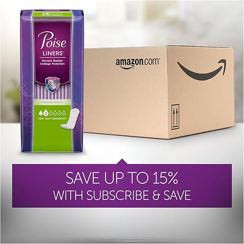 Miniatura 9 de Poise Protectores para incontinencia, absorción muy ligera, longitud regular (26 unidades)