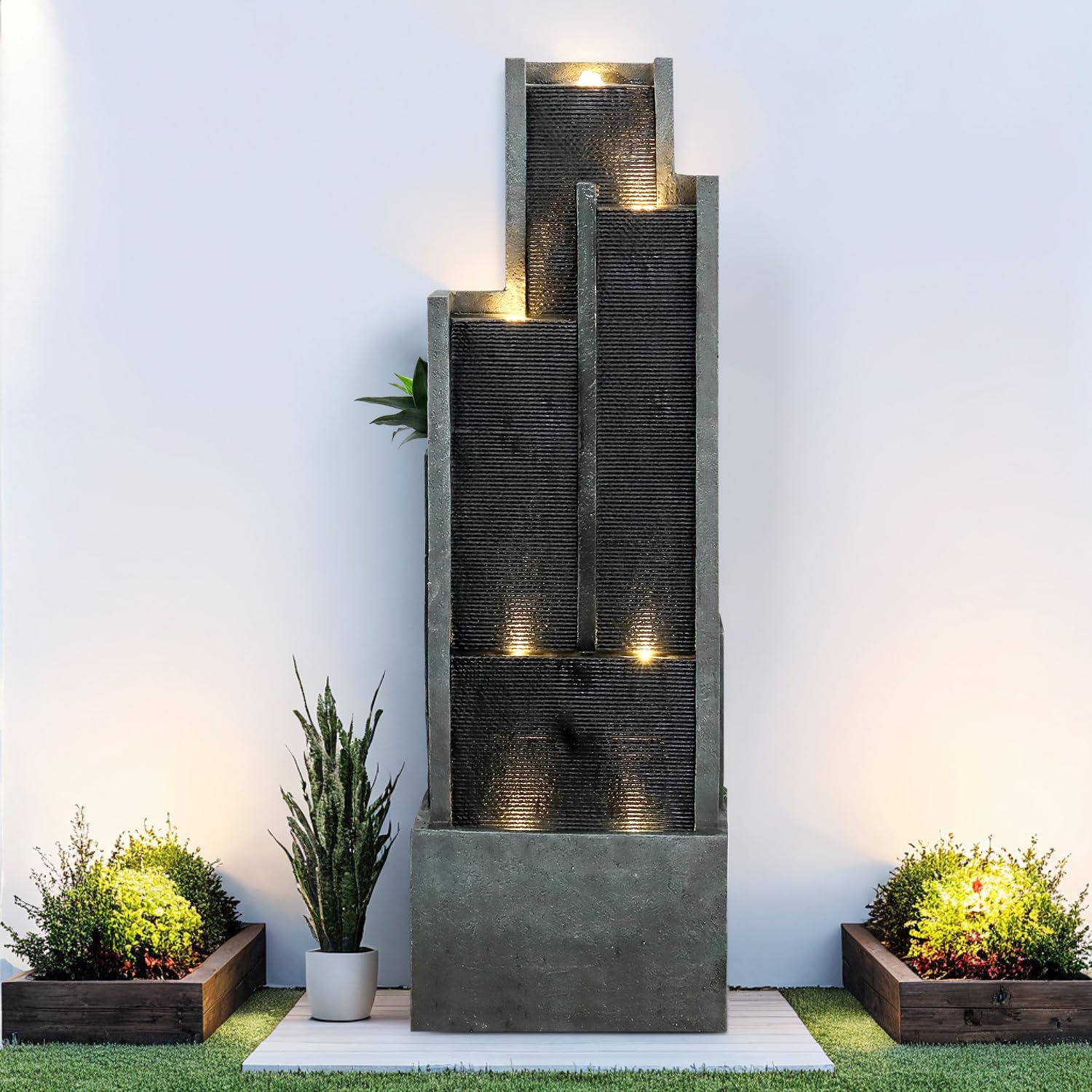 SunJet 5-Tier Modern Water Fountain 50.7 Inch