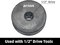 Vista 5 de Herramienta de enchufe de tuerca de eje de rueda compatible con Ducati Motocicleta 1.181 in 2.165 in Tuerca de eje delantero trasero Extraer