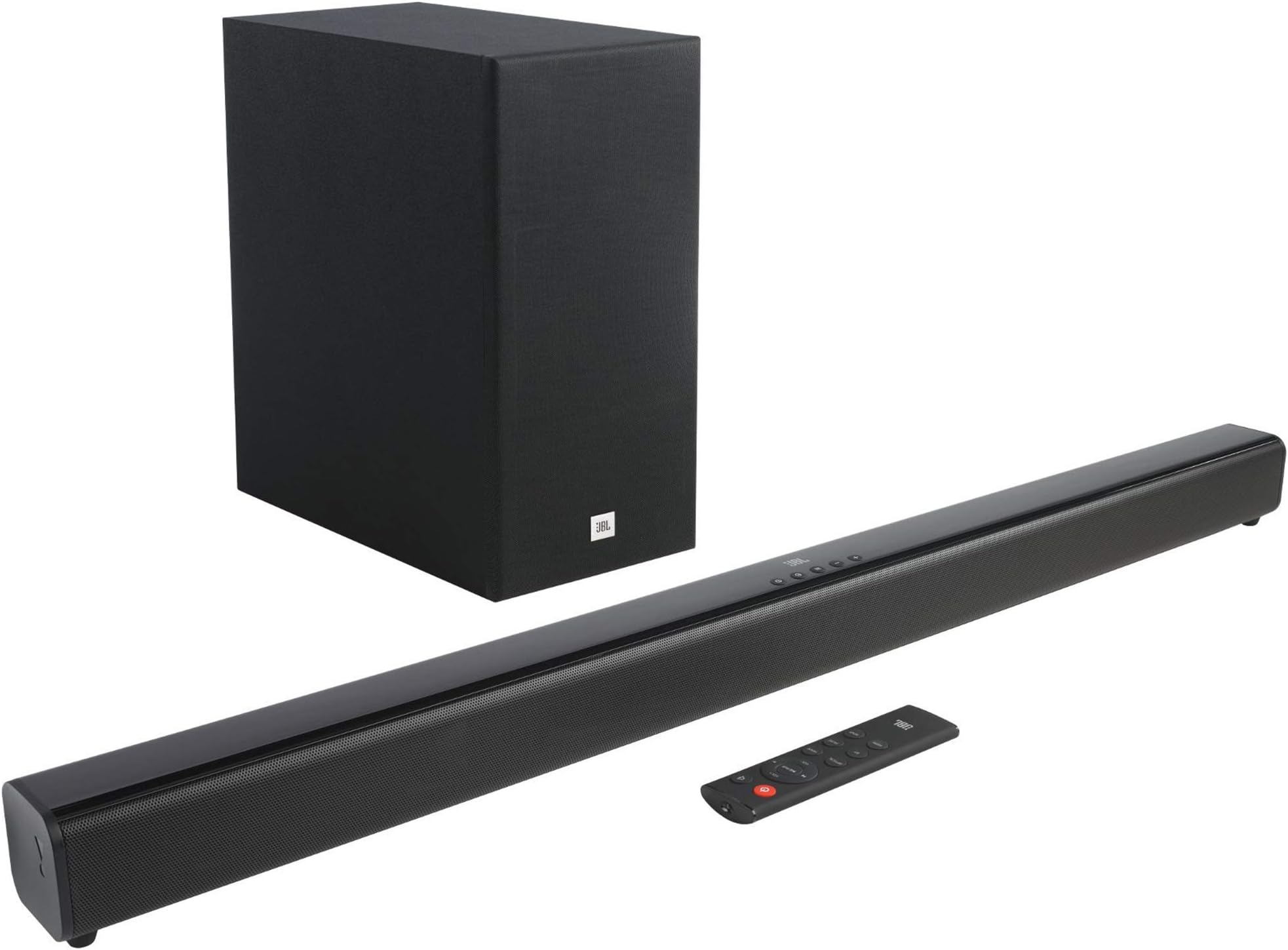 JBL Cinema SB160 by Harman 220 Watt 2.1 Channel Wireless Bluetooth Soundbar with Dolby Digital (Black)