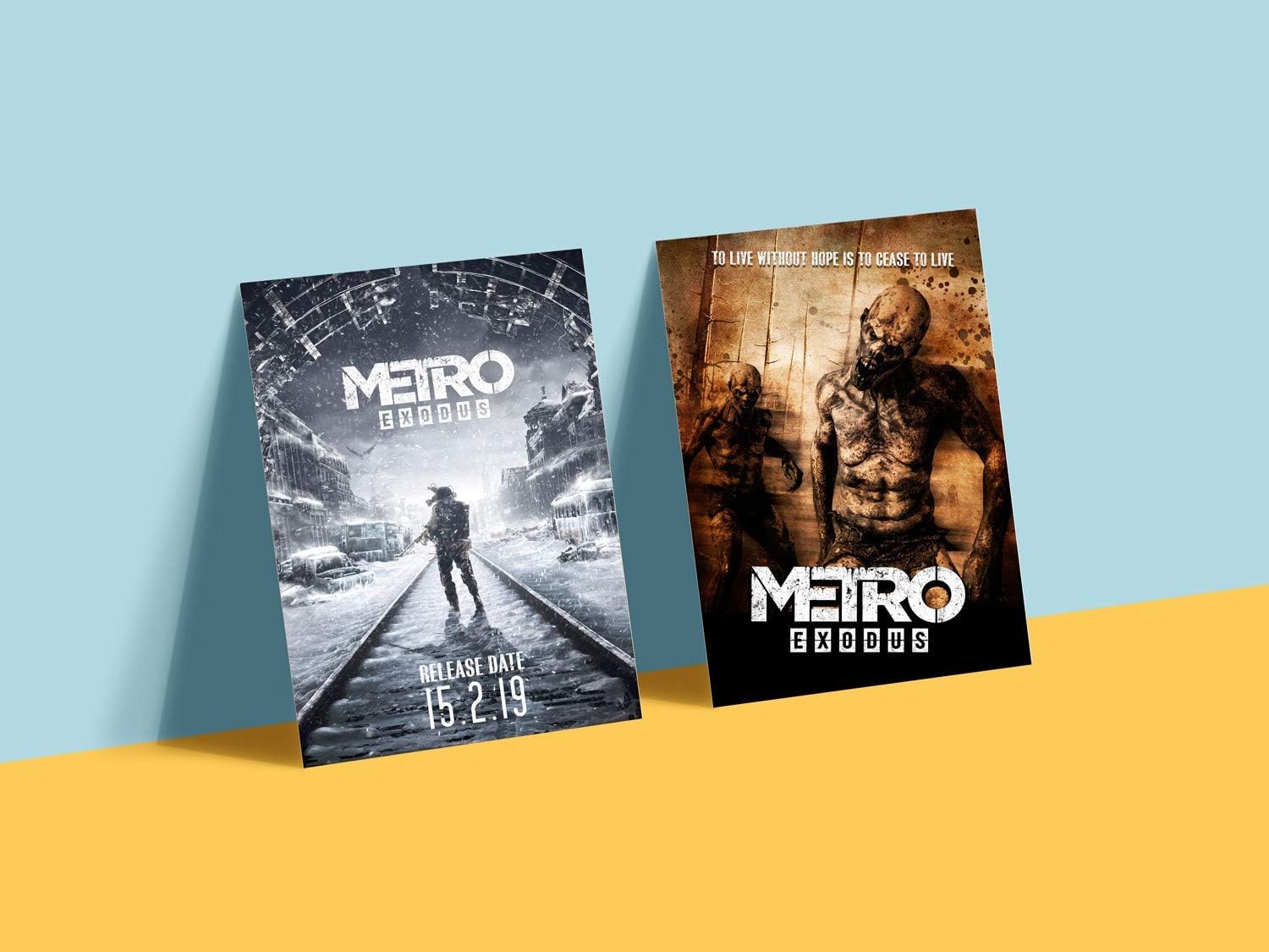 Metro Exodus Two-Sided Poster from Collector's Edition 11.7" x 16.5" Merch