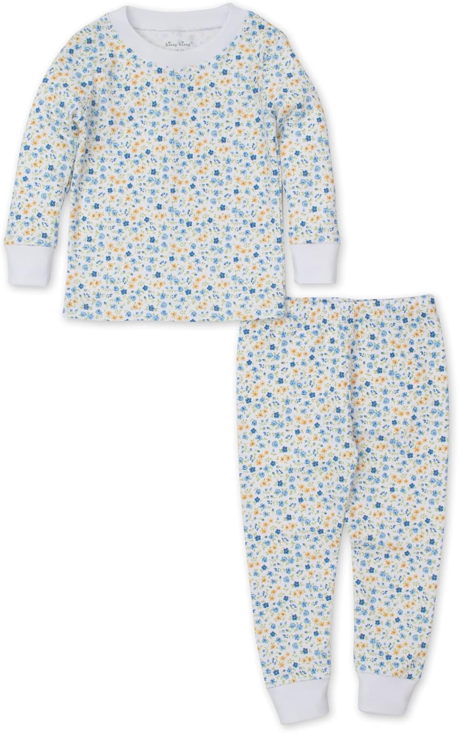 Kissy Kissy Baby-Girls Infant Floral Fantasy Blue Print Long Pajamas Set