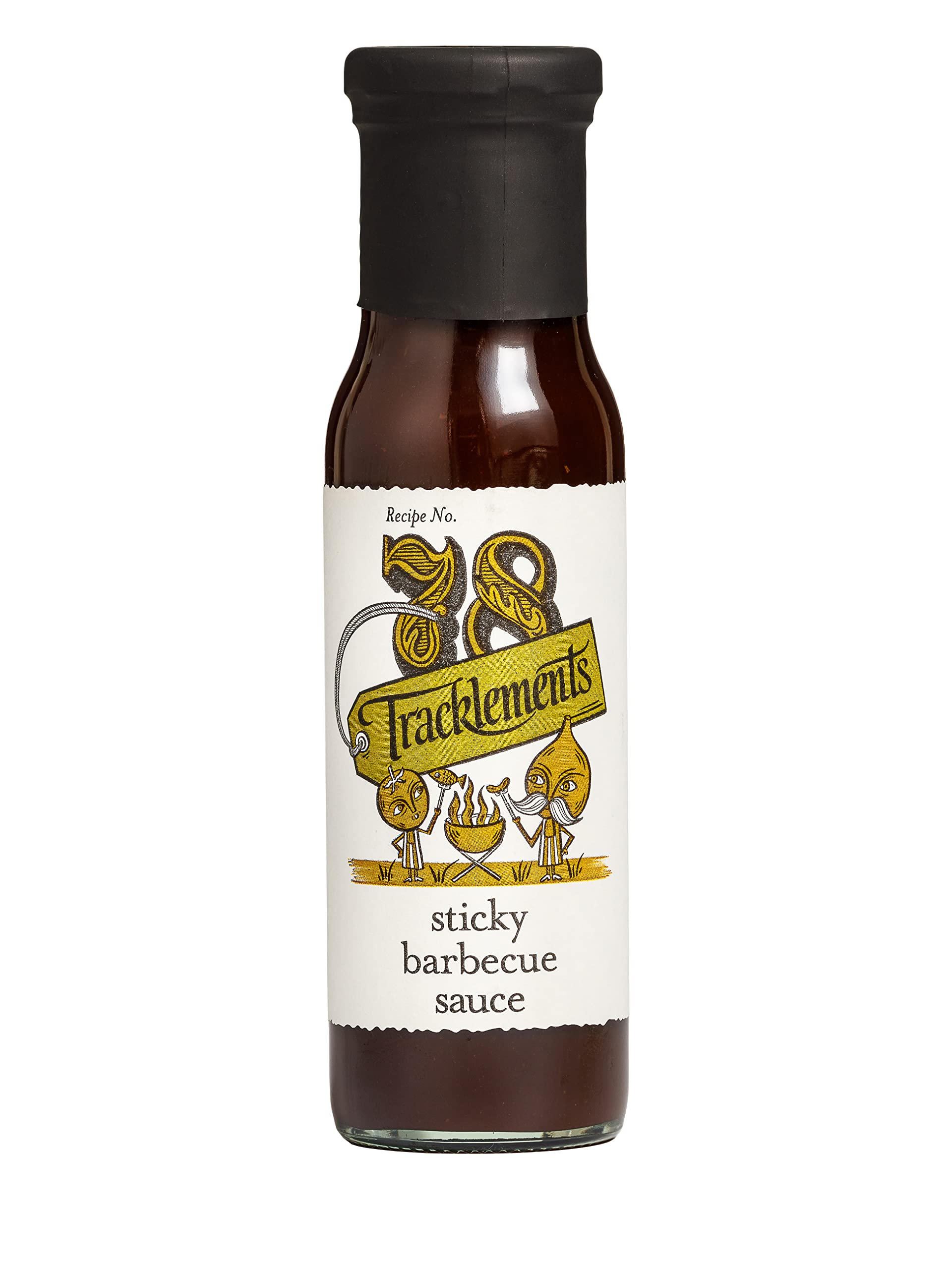 Tracklements Sticky Barbecue Sauce, The Ideal Condiment for Ribs, Meats, Barbecues, Marinating Meats or Partnered with a Full English Breakfast, B Corp Certified, 230ml Bottle