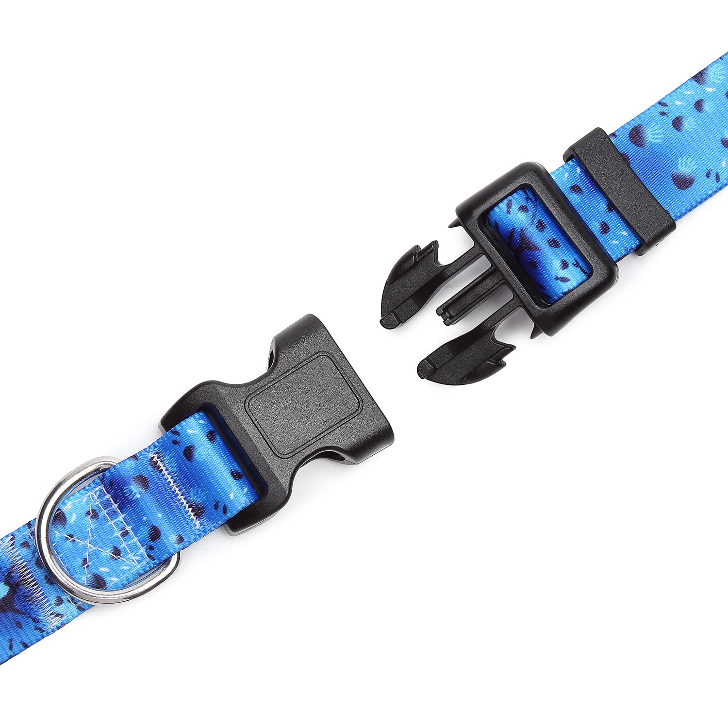 Adjustable Dog Collar with Patterns, Ultra Comfy Soft Nylon Breathable Pet Collar for Small Medium Large Dogs (L, Floral Orange) — view 31