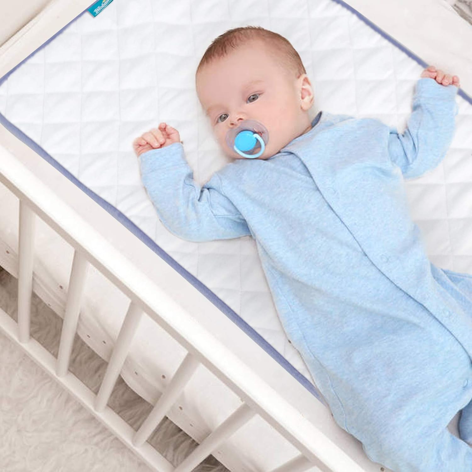 Baby Waterproof Pad Washable, 36" x 18" Non-Slip Wateproof Protector for Baby Cradle/Bassinet Mattress Pad,4 Layers Incontinence Bed Pad for Children Adults, Pets Training Pee Pad: Kitchen & Dining