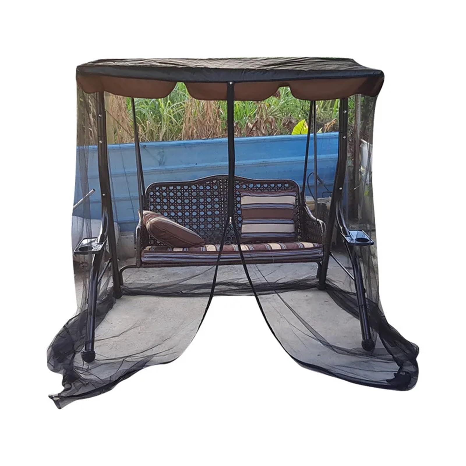 Gazebo da Giardino Impermeabile for Esterni, zanzariera a Dondolo, Riparo dal Sole for Campeggio, Viaggi in Spiaggia Zanzariera Gazebo(125x185x200cm)
