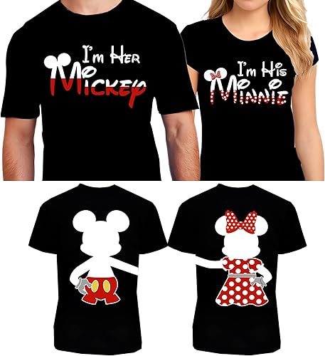 Miniatura 2 de Camisas a juego para parejas, para él o ella, para parejas, camisa de amor para hombres y mujeres, conjunto de camisetas MM para el día de San