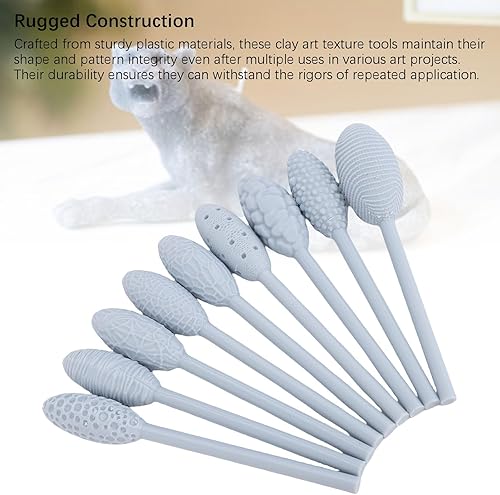 Miniatura 3 de Pssopp Pottery Modeling Tools, Professional Handle Clay Art Sculpting Set Handcraft Clay Tools for Artists Beginners Handcraft