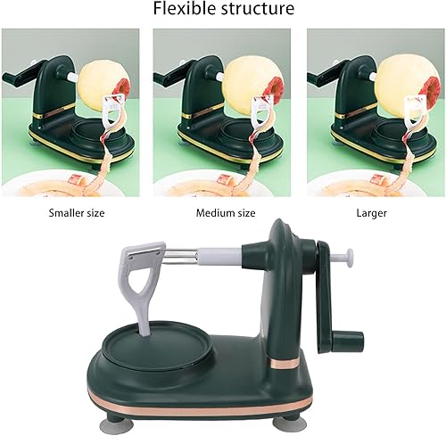 Miniatura 4 de Pelador, manivela de fácil operación multifunción de pelado rápido duradero ABS Pear Peeler para frutas, manzanas, papas (tipo mejorado)