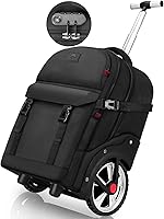 UNIKER Trolley Schooltas Met Wielen, Rollende Laptoptas Voor 14 Inch Laptop, 19 Inch Roller Boekentas Voor Tieners, Computertas, Aktetas, Blauw, Britse Stijl UNIKER Trolley Schooltas Met Wielen, Rollende Laptoptas Voor 14 Inch Laptop, 19 Inch Roller Boekentas Voor Tieners, Computertas, Aktetas, Blauw, Britse Stijl