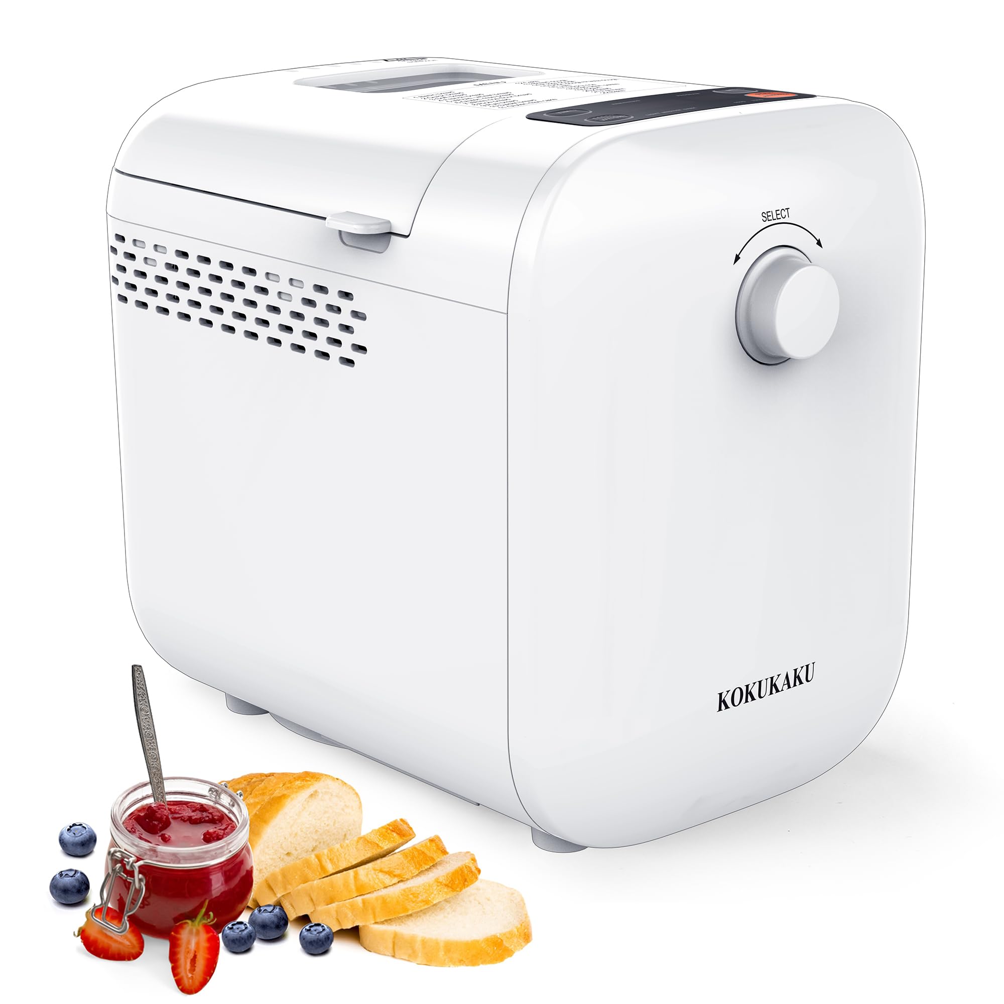Amazon.com: KOKUKAKU 22-In-1 Compact Automatic Bread Maker Machine
