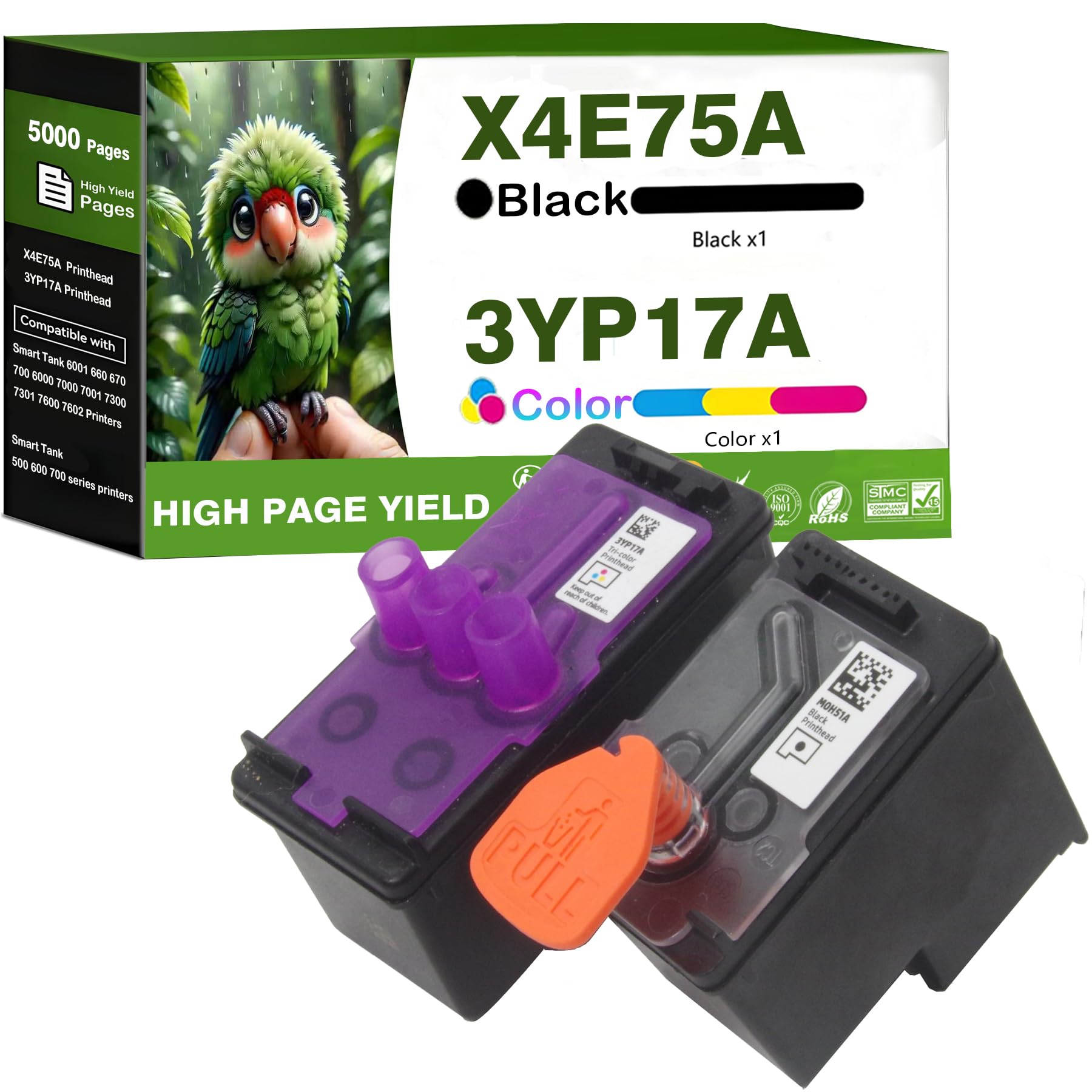 Cabezal de impresión combinado de páginas altas X4E75A para textos nítidos sin borrones 7