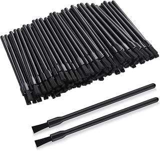 Mozeat Lens 100 Pack Disposable Lip Brushes - Nail Polish Applicators, Lip Gloss Wands, Multifunctional Makeup Brushes for Women