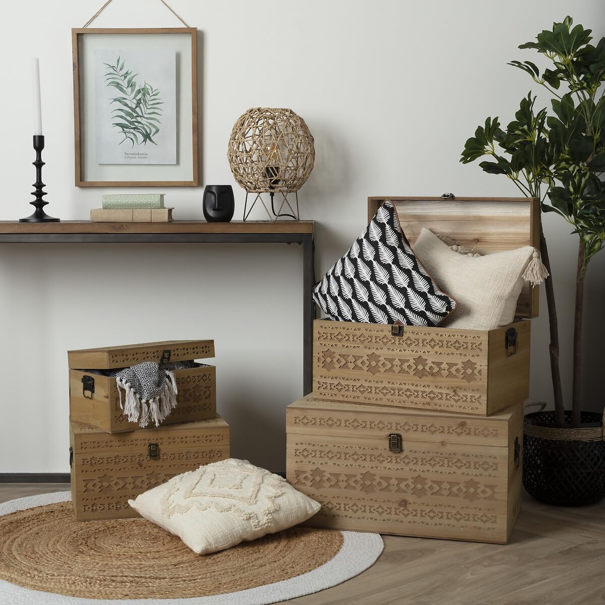 ATMOSPHERA CREATEUR D'INTERIEUR Dywan Juta Krawędź Biały D. 120 cm