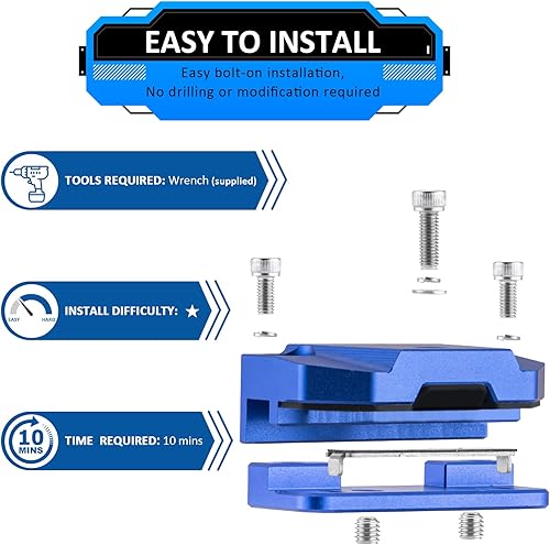 Miniatura 5 de Wsays Soportes de montaje para luces de capó, soportes de montaje de cápsulas de luz LED, abrazadera compatible con camión, SUV, vagón, sedán, sin