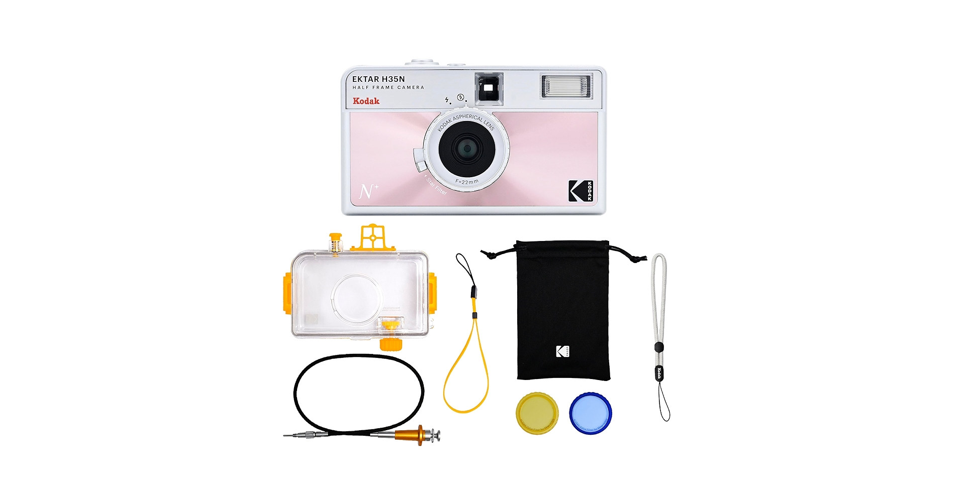 【定価の20% OFF】 Kodak EKTAR H35N ピンク Amazon.com : KODAK EKTAR H35N Half Frame Film Camera Bundle