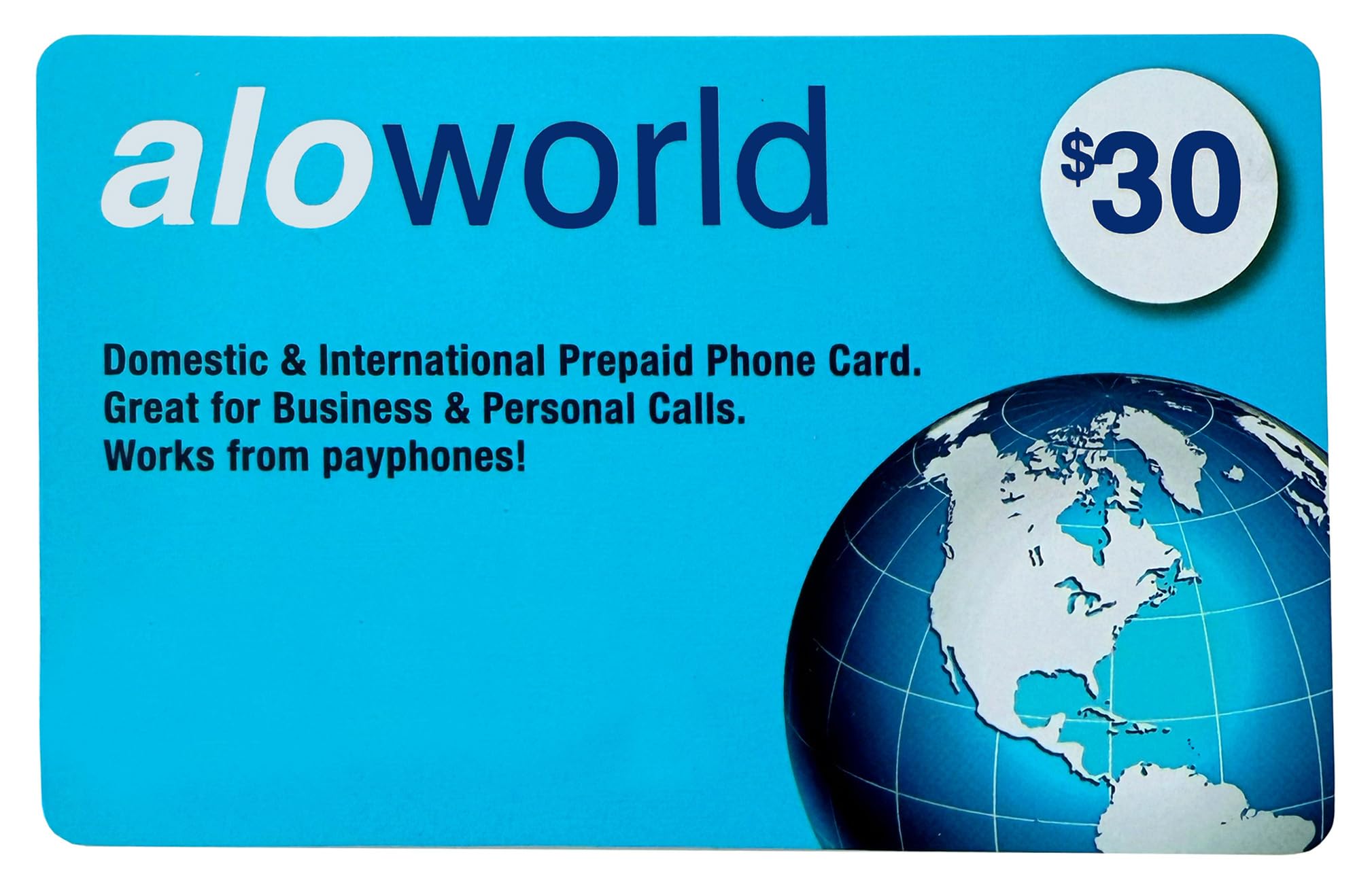 Phone Card for International & Domestic Calls, Prepaid Calling Card for Any Phones & Payphones | $30 USD
