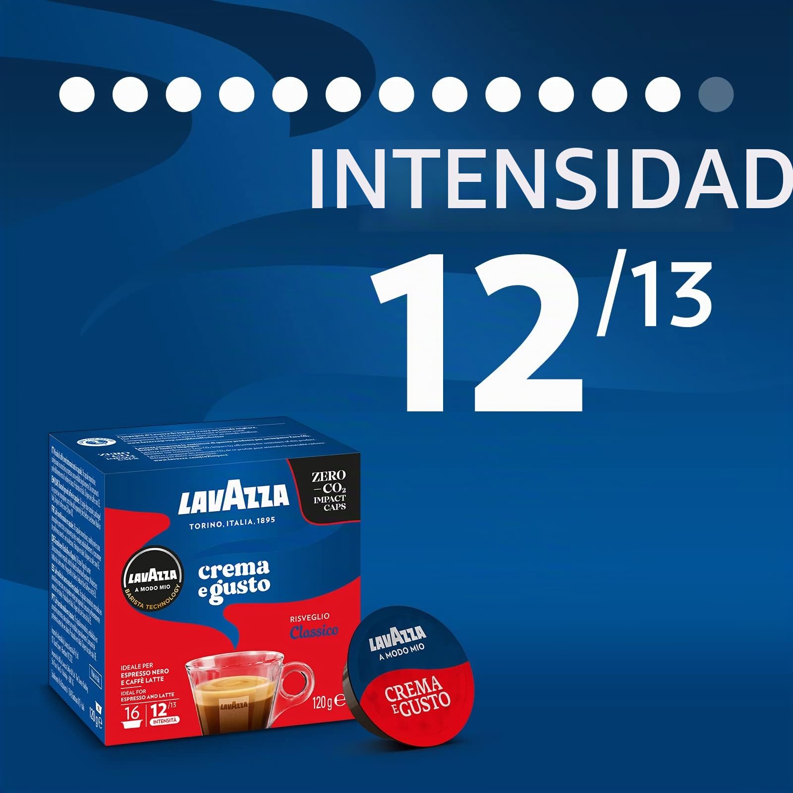 Lavazza A Modo Mio Espresso Crema E Gusto Coffee Cápsulas, 36-Count, Pack de 10 (360 cápsulas)