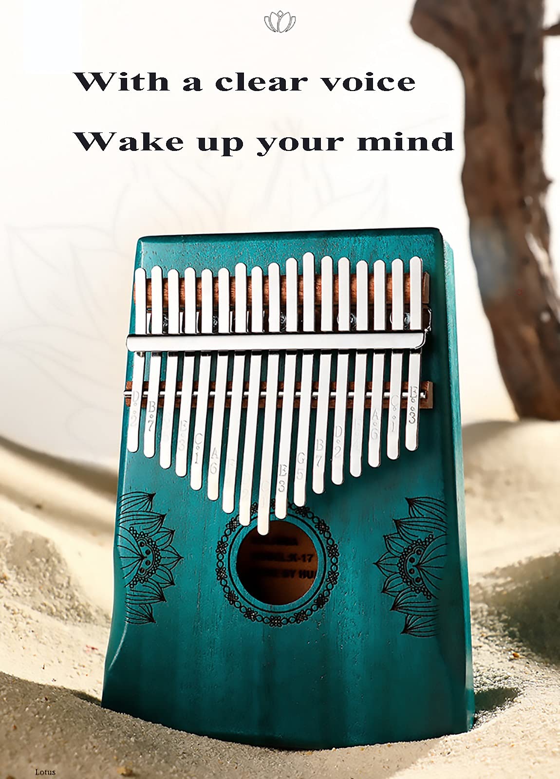 Kalimba Thumb Piano 17 Keys - Carlimba Portable African Mbira Principiantes para Profesionales, Instrumento Musical Personal portátil para niños y Adultos (Color : D1)