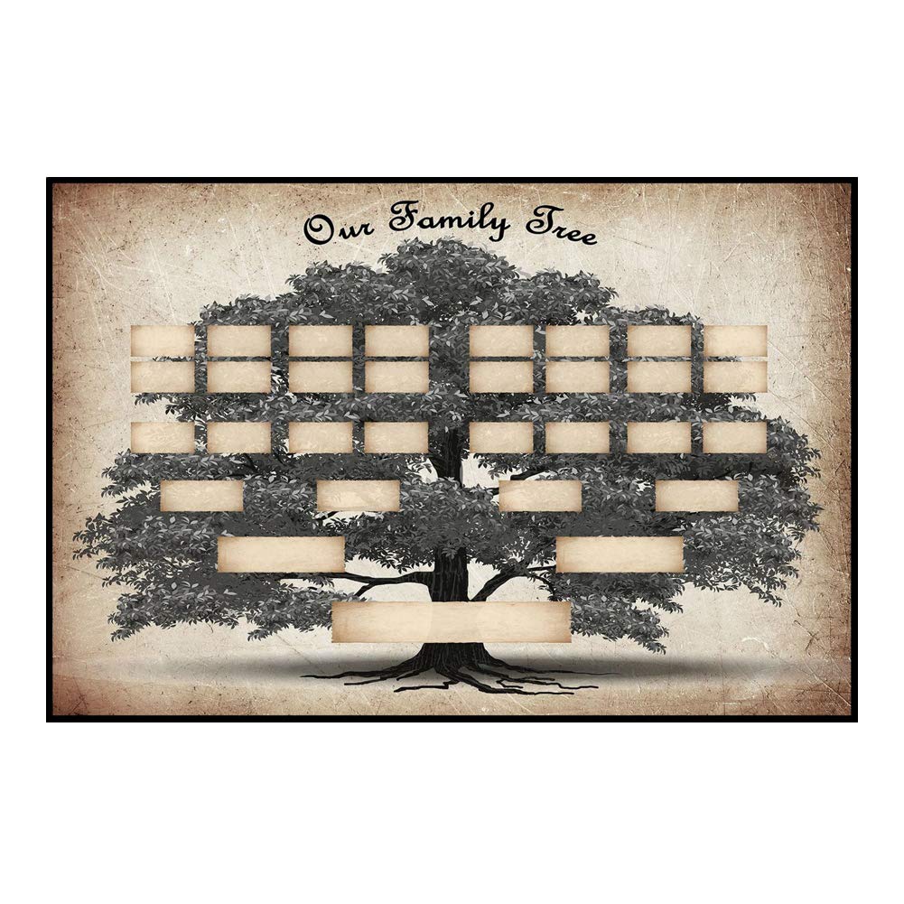 Buy Family Tree to Fill in, Family Tree Chart , Family Tree Wall , Family Tree Canvas Prints, 6