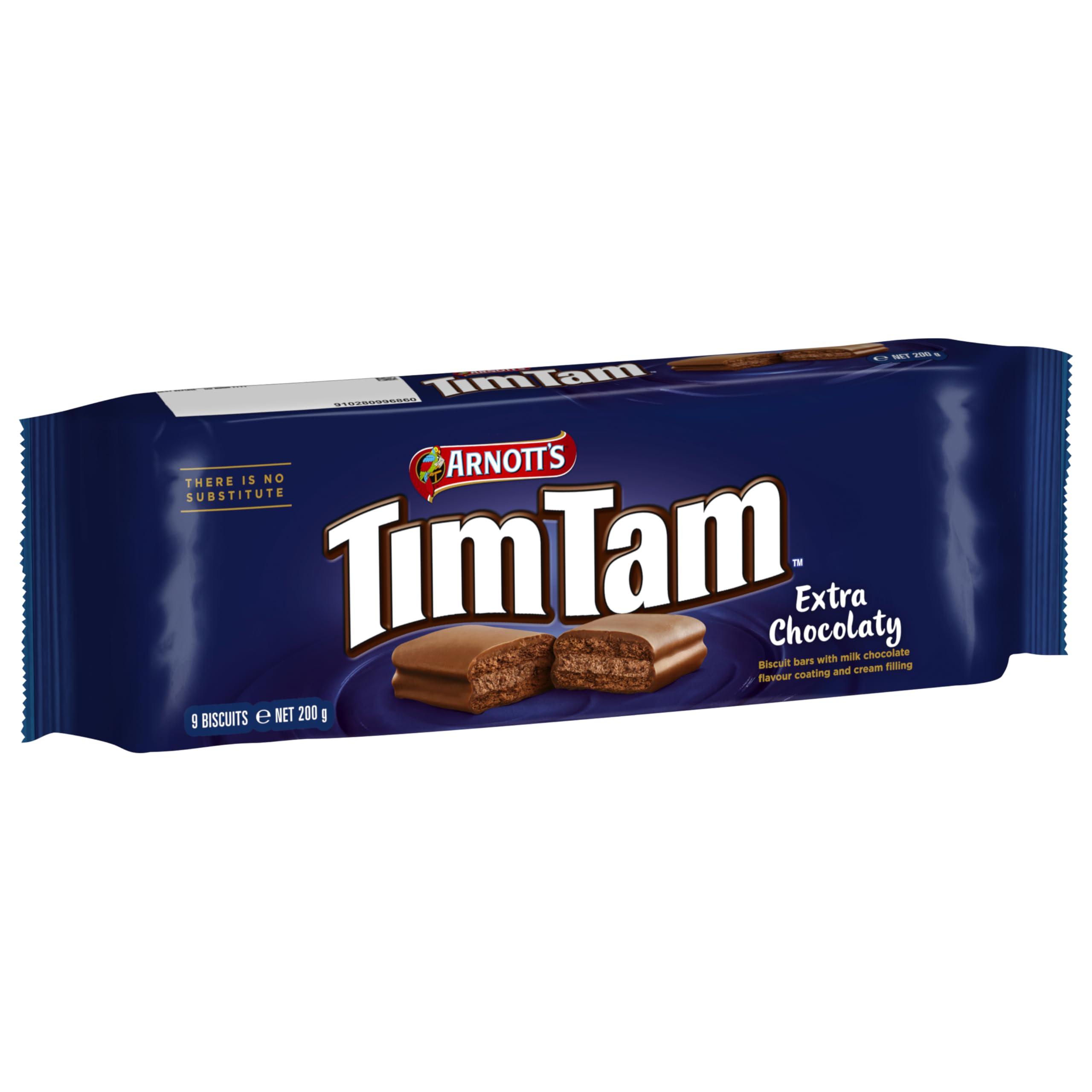 Arnott’s Tim Tam Extra Chocolatey Milk Chocolate Flavour Biscuits, 9 Bars, Single Pack 200g