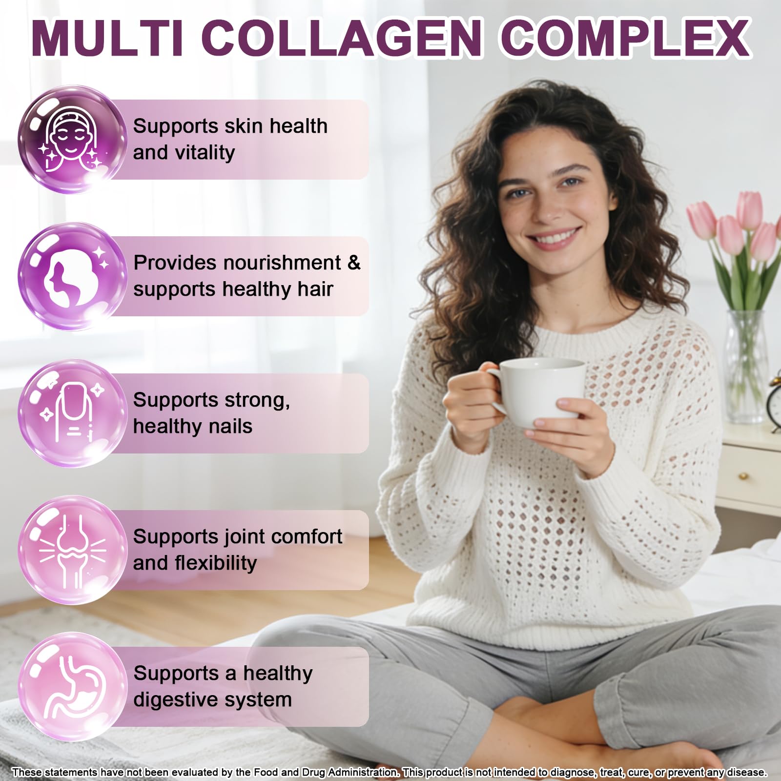 Liquid Collagen for Women & Men, Multi Hydrolyzed Collagen Peptides — Amazon image 3