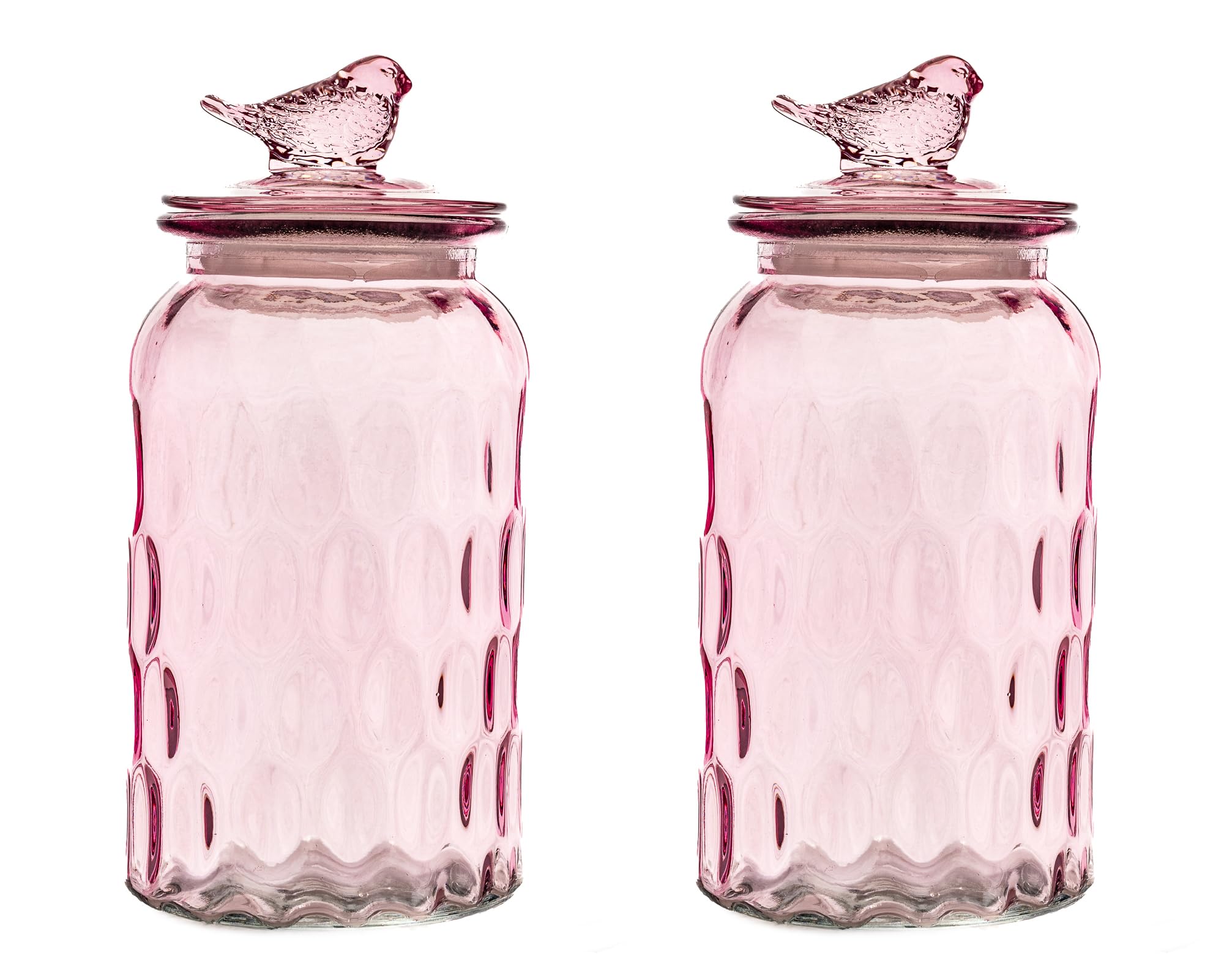 10 Strawberry Street PINK BIRD TOP / 44 OZ / 44.0 fluid_ounces Food Jars & Canisters