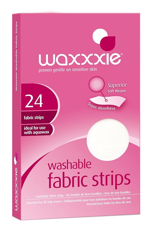 Tiras de tecido para depilação Waxxxie, pacote com 24
