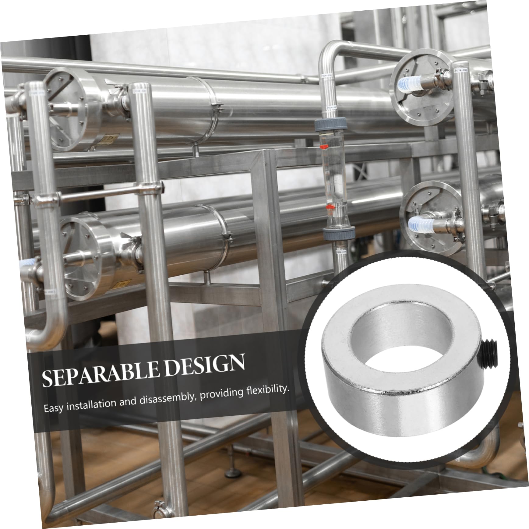 SOLUSTRE Sturdy Metal Lock Axle Collar Clamp for Automotive Shaft Collar Clamp Car Axle Collar Machine Tool